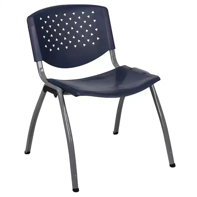 Chaise empilable en plastique Flash Furniture Série HERCULES capacité 399 kg avec cadre thermolaqué