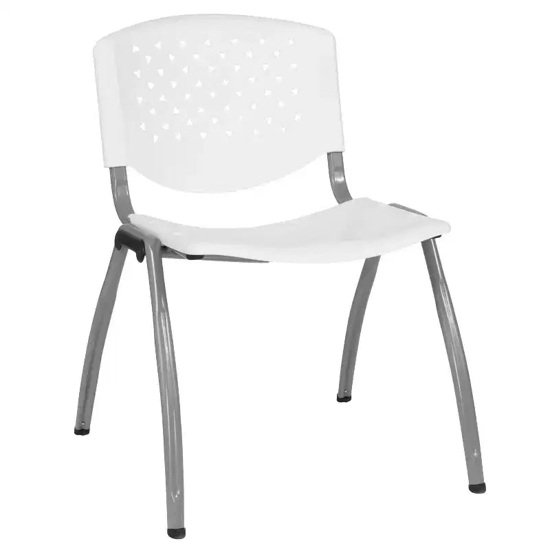 Chaise empilable en plastique Flash Furniture Série HERCULES capacité 399 kg avec cadre thermolaqué