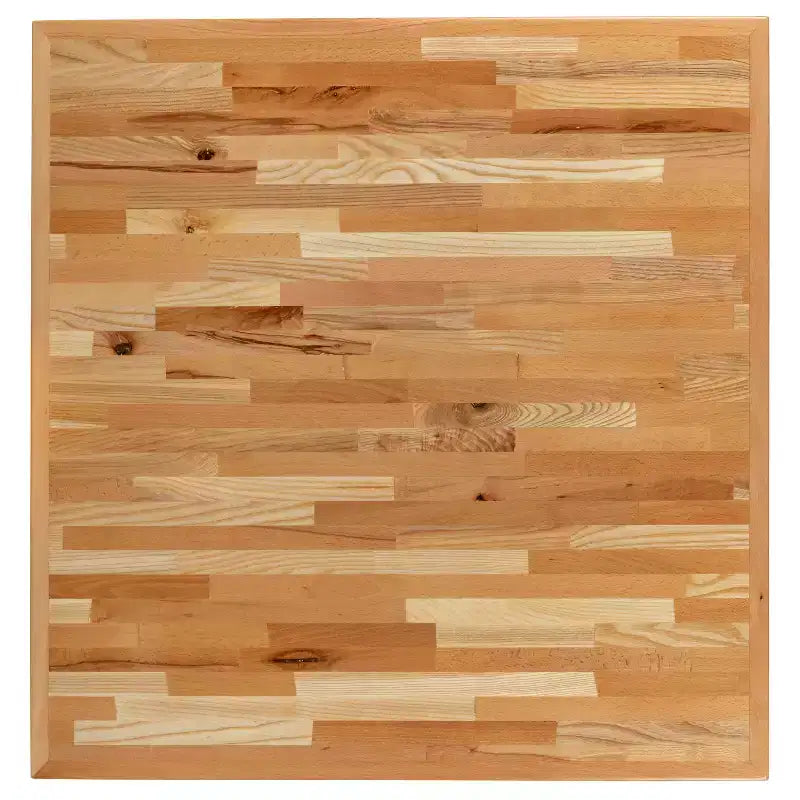 Flash Furniture Square Butcher Block Style Table Top