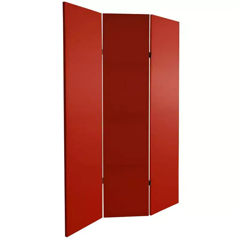 6 Double Sided Solid Canvas Room Divider - Oriental Furniture