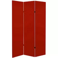 6 Double Sided Solid Canvas Room Divider - Oriental Furniture