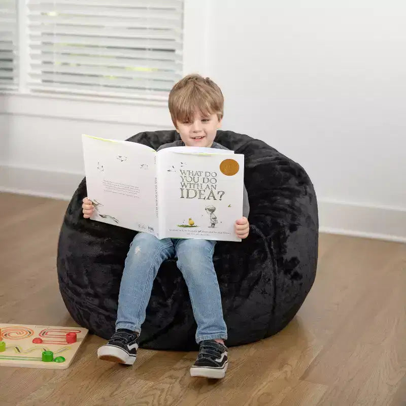 Emma and Oliver Small Bean Bag Chair for Kids and Teens