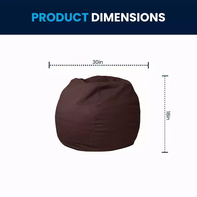 Emma and Oliver Small Bean Bag Chair for Kids and Teens