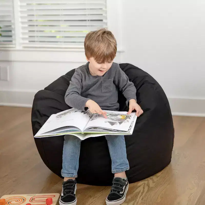 Emma and Oliver Small Bean Bag Chair for Kids and Teens