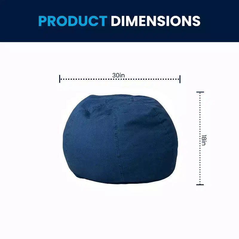 Emma and Oliver Small Bean Bag Chair for Kids and Teens