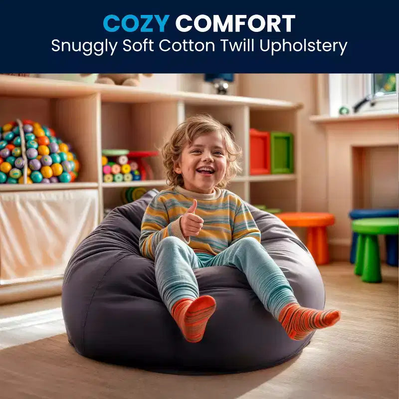 Emma and Oliver Small Bean Bag Chair for Kids and Teens