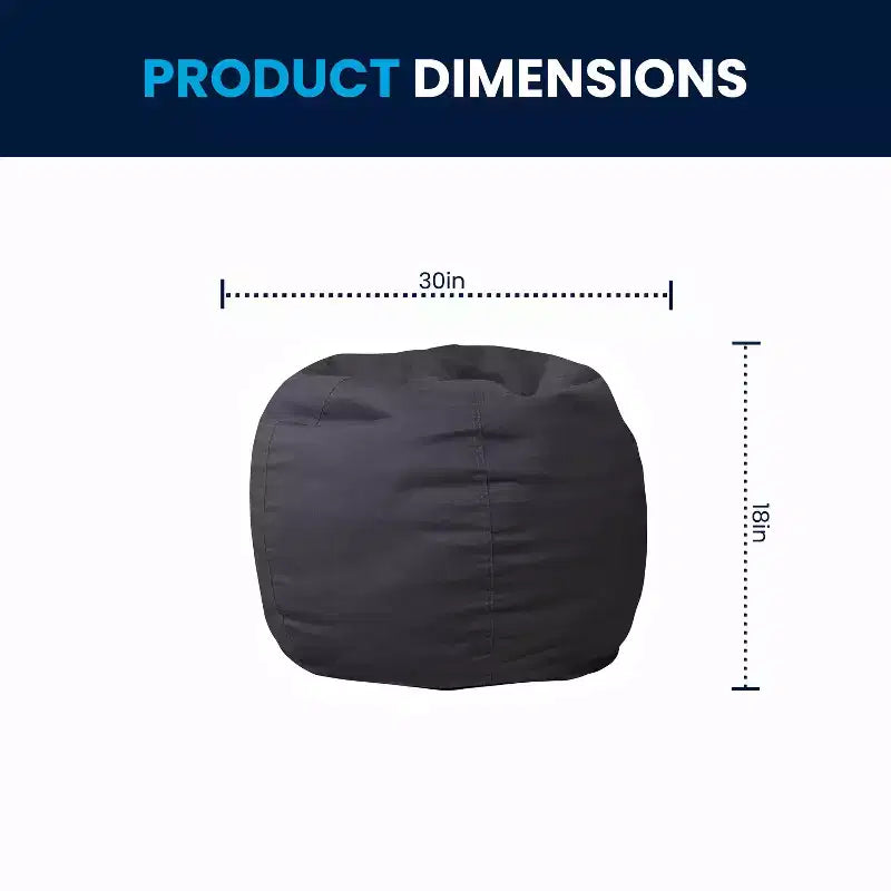 Emma and Oliver Small Bean Bag Chair for Kids and Teens
