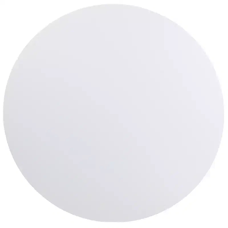 Emma and Oliver 4-Foot Round Granite White Plastic Folding Table - Banquet / Event Folding Table