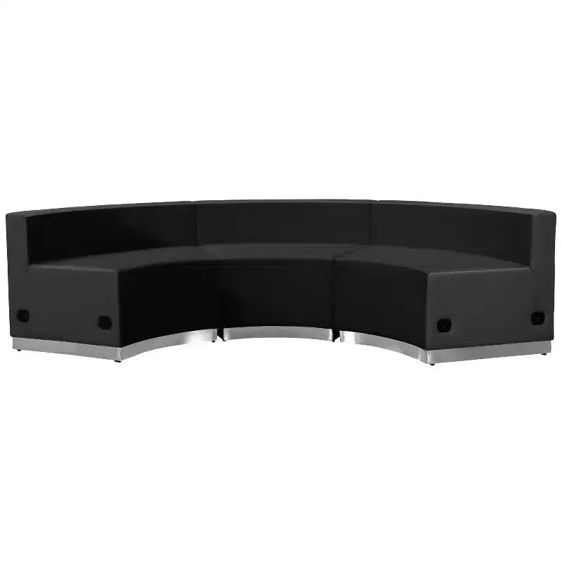 Emma and Oliver Leather Reception Configuration, 3 Pieces