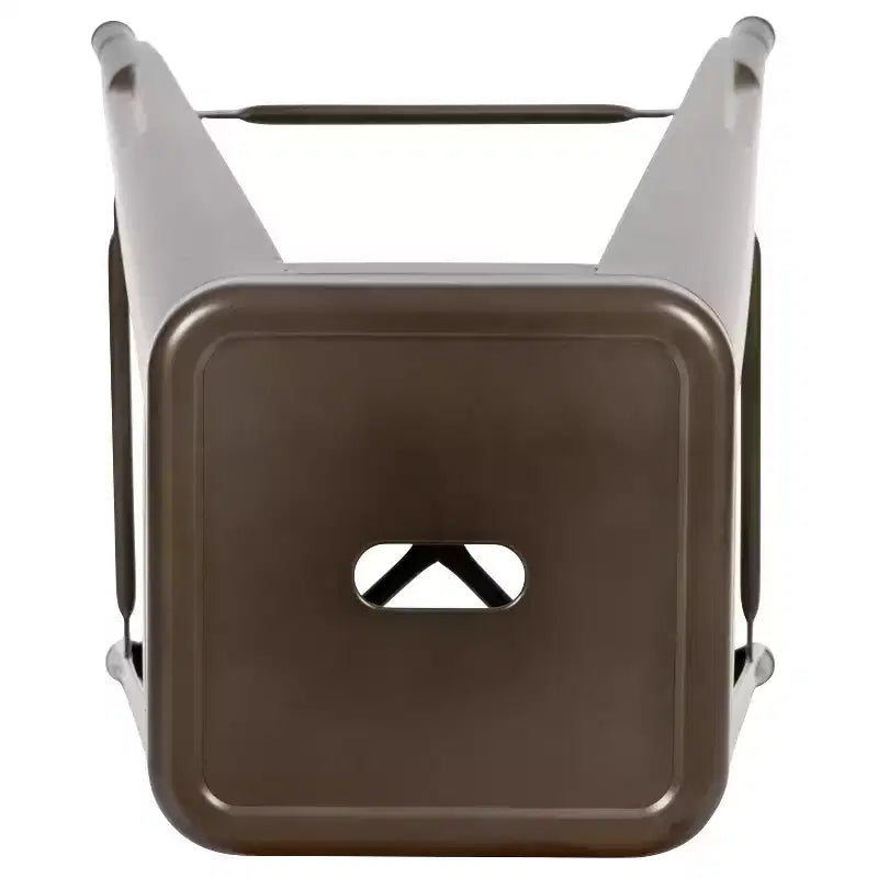 Emma and Oliver 4 Pack 30 High Metal Indoor Bar Stool - Stackable Stool