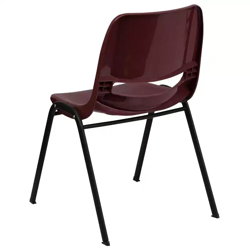 Emma and Oliver Ergonomic Shell Student Stack Chair - Classroom Chair / Office Guest Chair