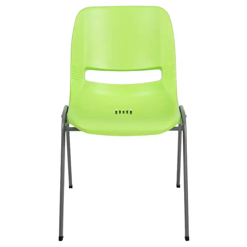 Emma and Oliver Ergonomic Shell Student Stack Chair - Classroom Chair / Office Guest Chair