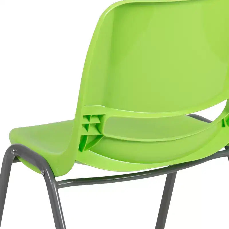 Emma and Oliver Ergonomic Shell Student Stack Chair - Classroom Chair / Office Guest Chair