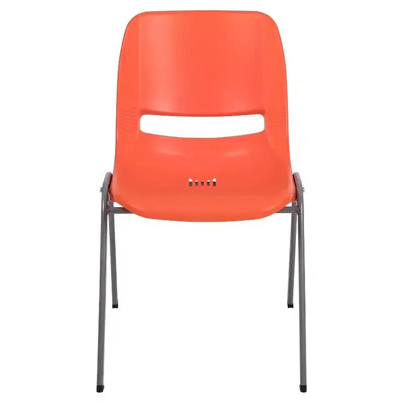 Emma and Oliver Ergonomic Shell Student Stack Chair - Classroom Chair / Office Guest Chair