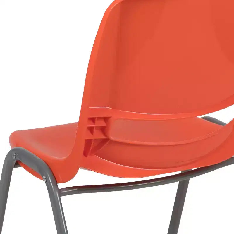 Emma and Oliver Ergonomic Shell Student Stack Chair - Classroom Chair / Office Guest Chair