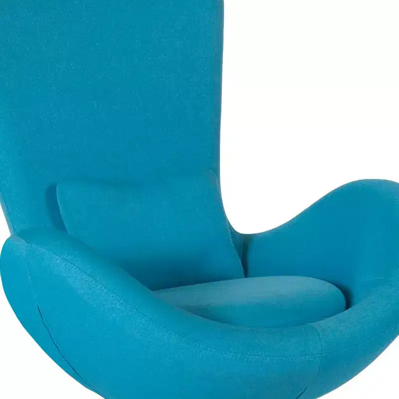 Emma and Oliver Swiveling Side Reception Chair with Back Pillow