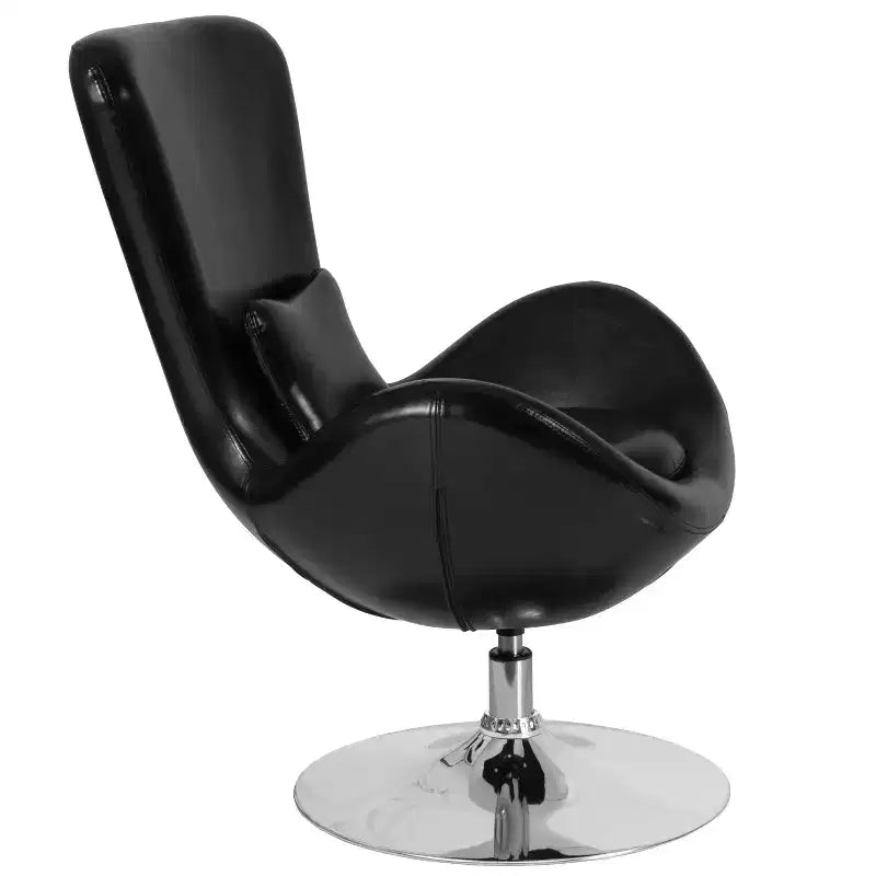 Emma and Oliver Swiveling Side Reception Chair with Back Pillow