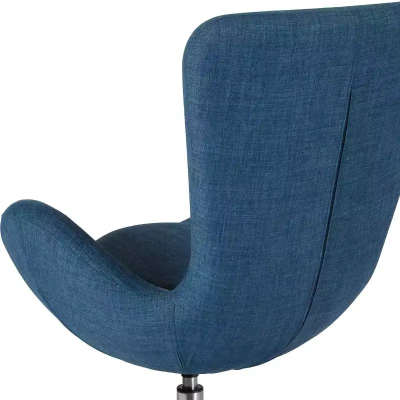 Emma and Oliver Swiveling Side Reception Chair with Back Pillow