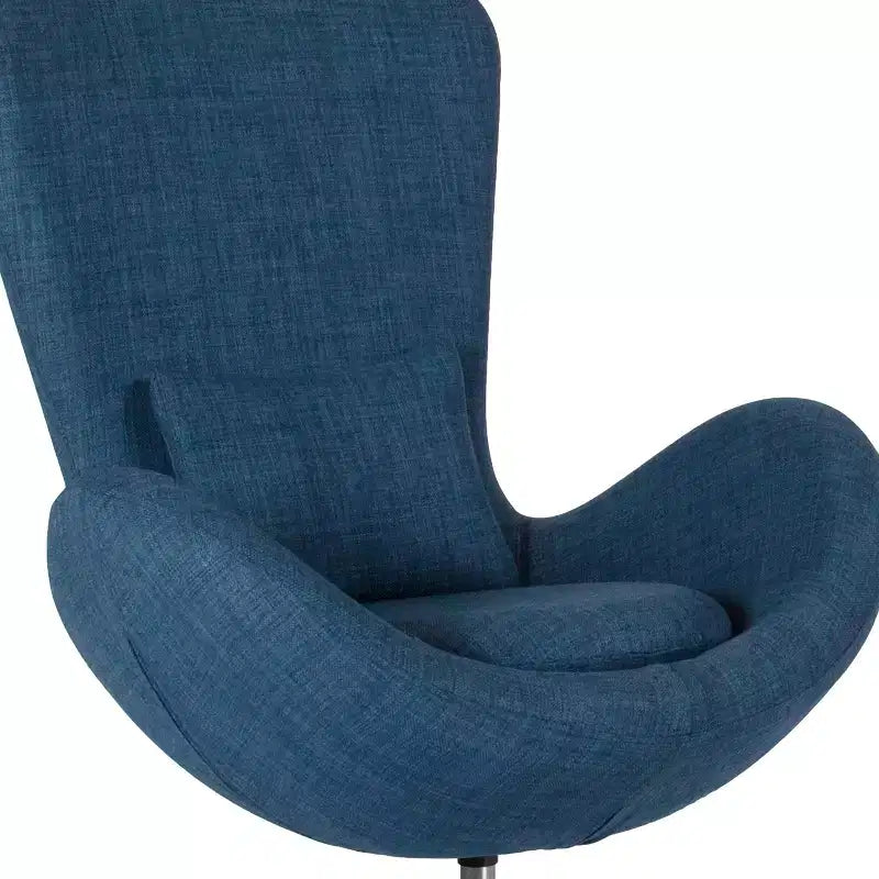 Emma and Oliver Swiveling Side Reception Chair with Back Pillow