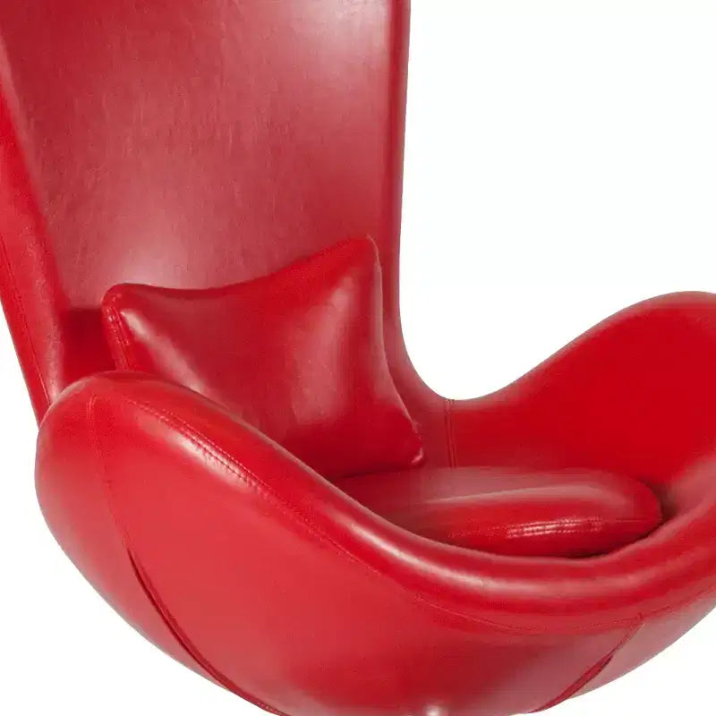 Emma and Oliver Swiveling Side Reception Chair with Back Pillow