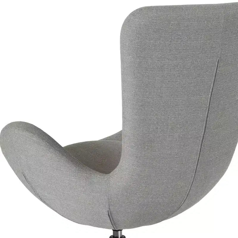 Emma and Oliver Swiveling Side Reception Chair with Back Pillow