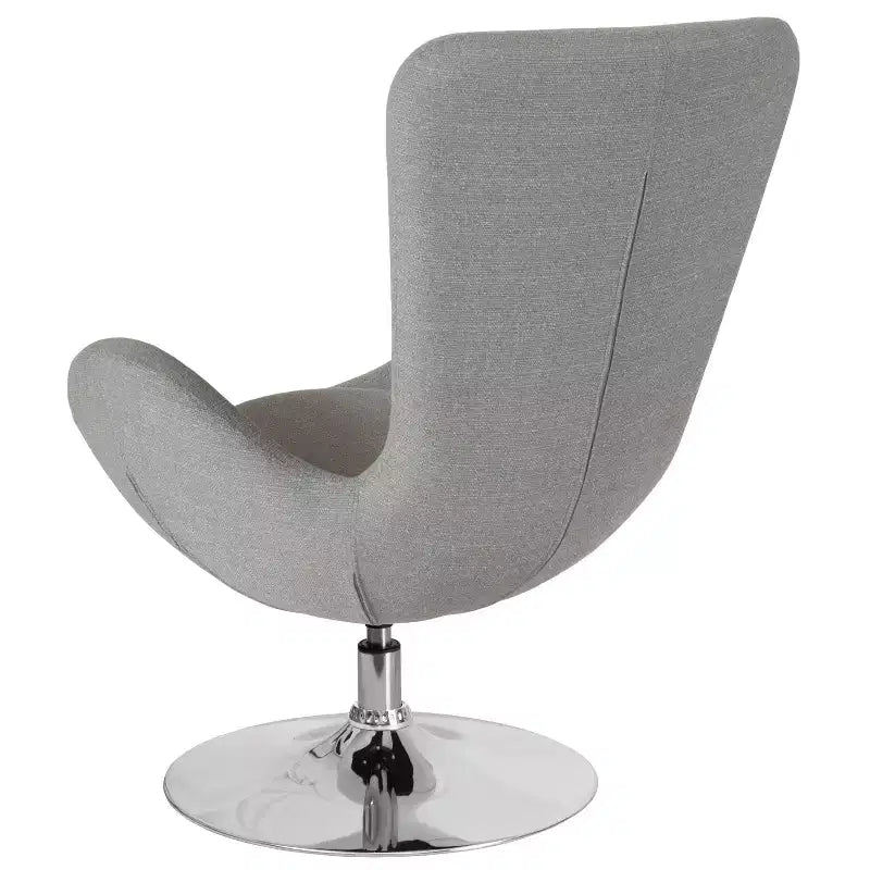 Emma and Oliver Swiveling Side Reception Chair with Back Pillow