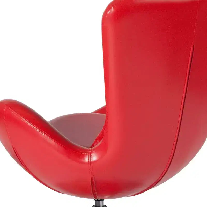 Emma and Oliver Swiveling Side Reception Chair with Back Pillow