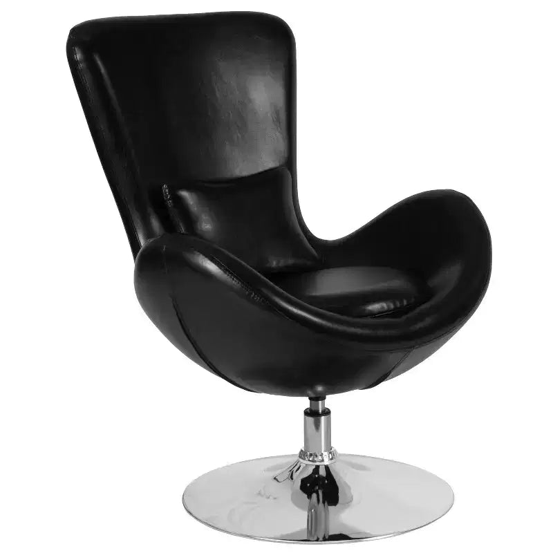 Fauteuil d'appoint pivotant Emma et Oliver avec coussin dorsal
