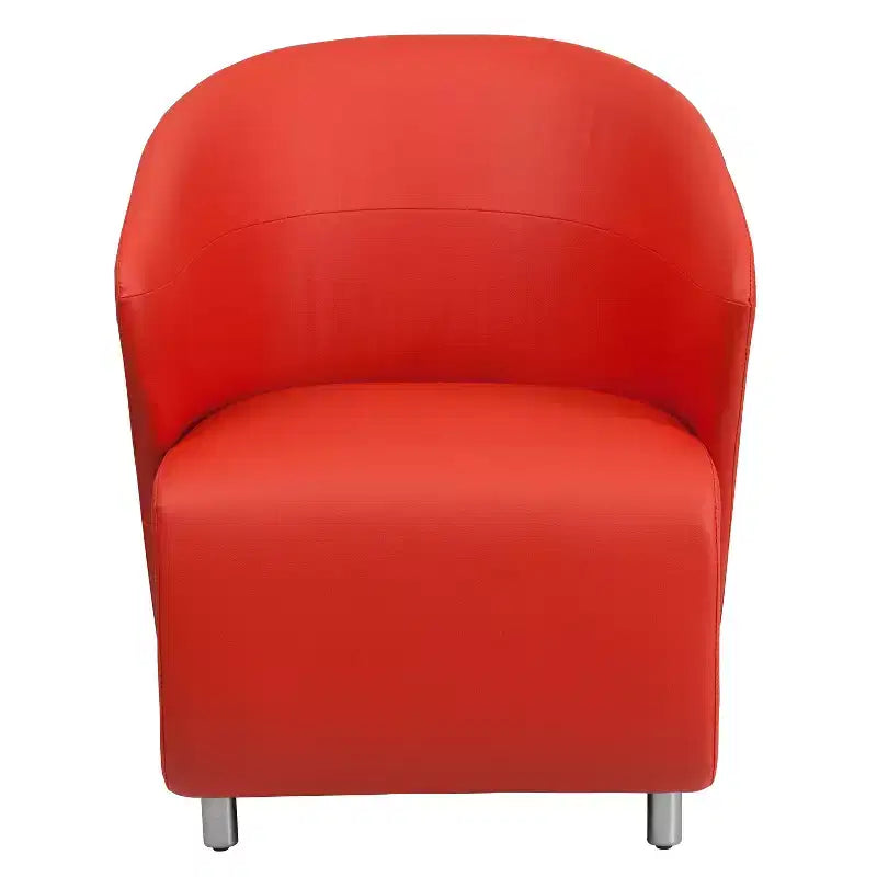 Emma and Oliver Home Office Curved Barrel Back Lounge Chair