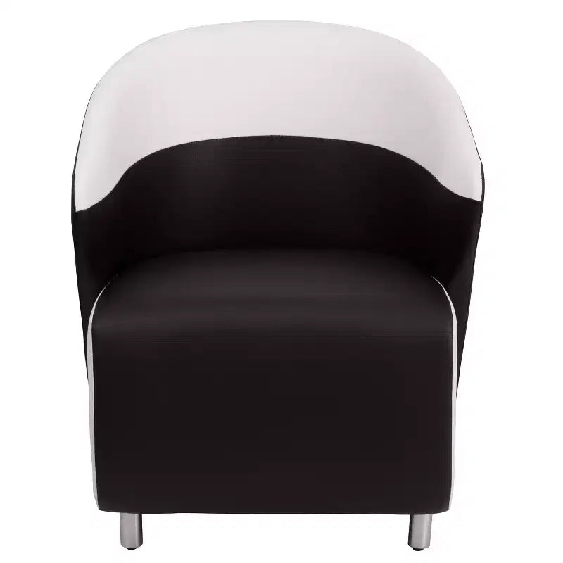 Emma and Oliver Home Office Curved Barrel Back Lounge Chair