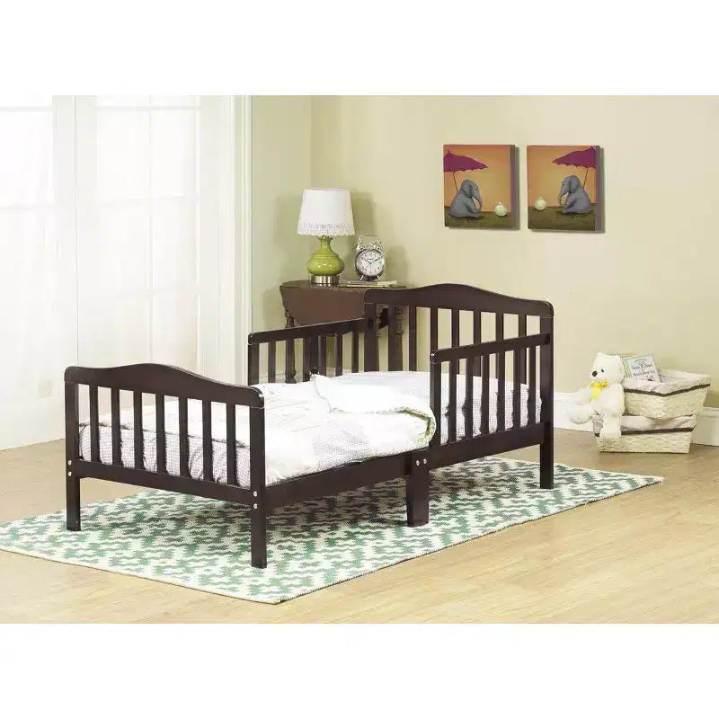 Orbelle Contemporary Solid Wood Toddler Bed