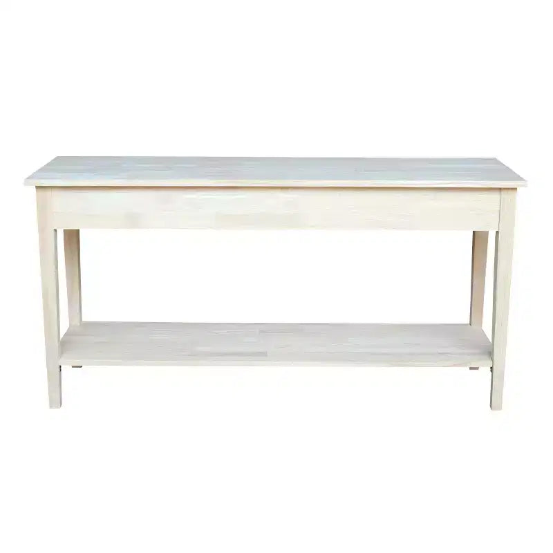 Spencer Console Server Table Unfinished Light Brown - International Concepts