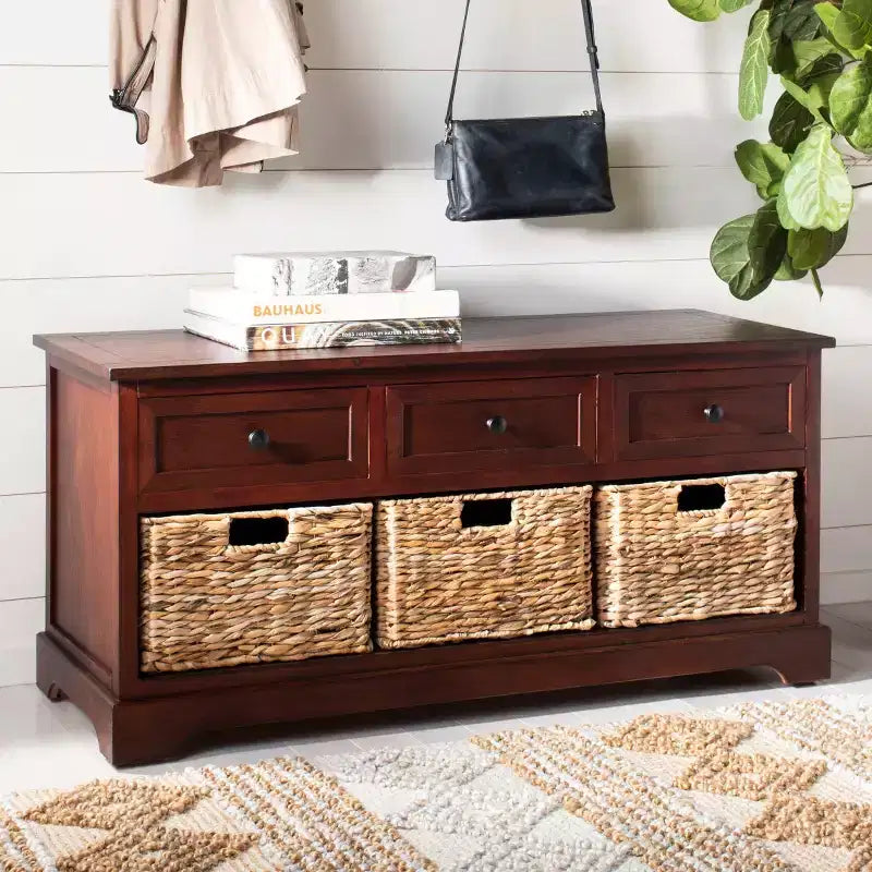 Damien 3 Drawer Storage Bench - AMH5701 - Safavieh Couture