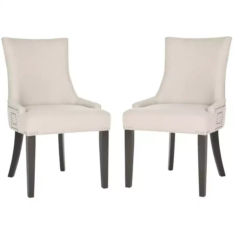 Chaise d'appoint Gretchen 20 avec garniture cloutée (lot de 2) - MCR4718 - Safavieh Couture