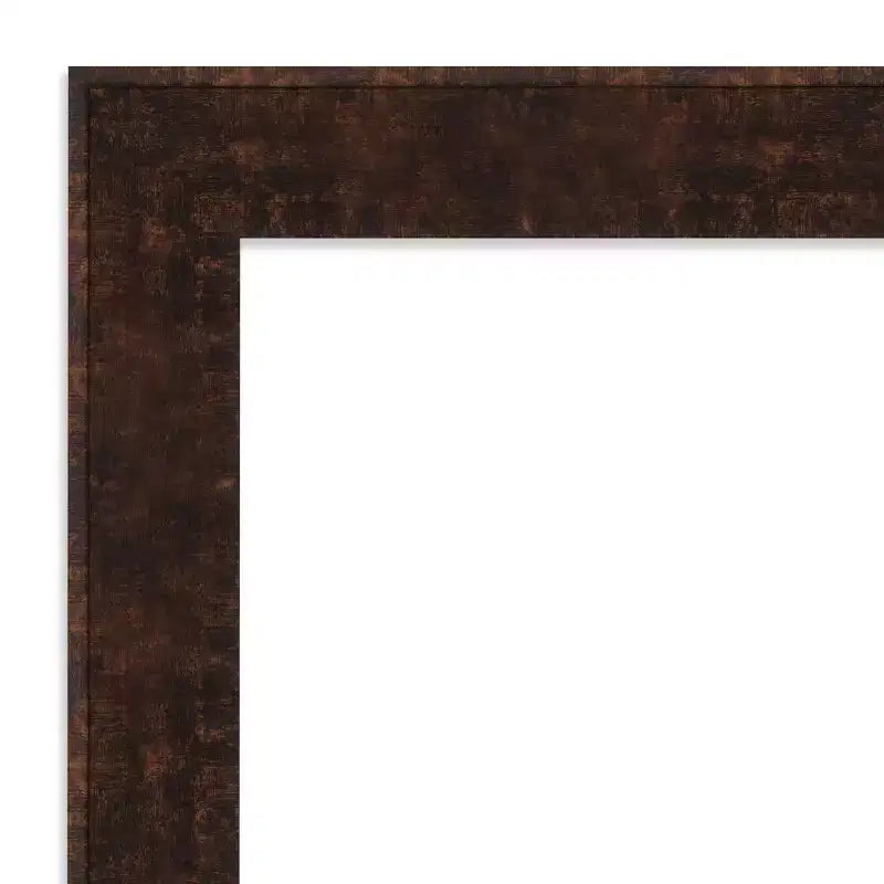 William Narrow Framed Bathroom Vanity Wall Mirror Bronze - Amanti Art