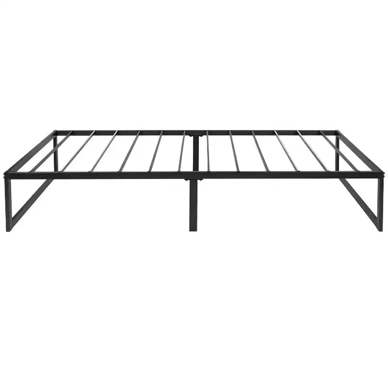 Flash Furniture 14 Inch Metal Platform Bed Frame with 12 Inch Memory Foam Pocket Spring Mattress in a Box (No Box Spring Required)