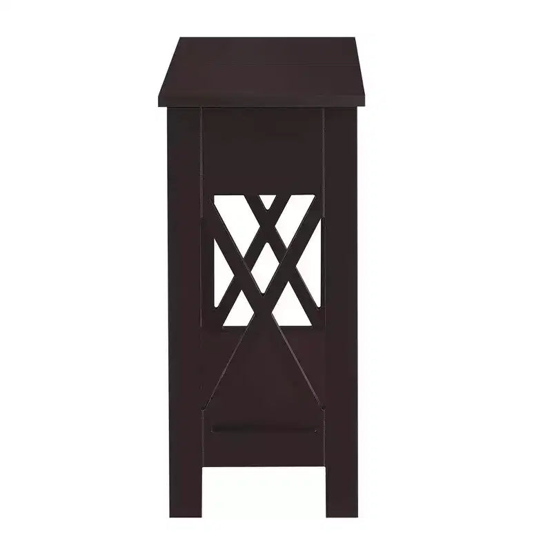 Oxford Flip Top End Table with Charging Station - Breighton Home