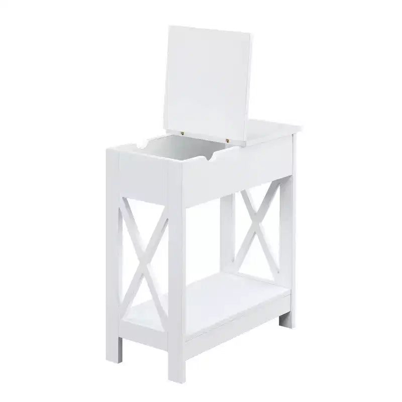 Oxford Flip Top End Table with Charging Station - Breighton Home