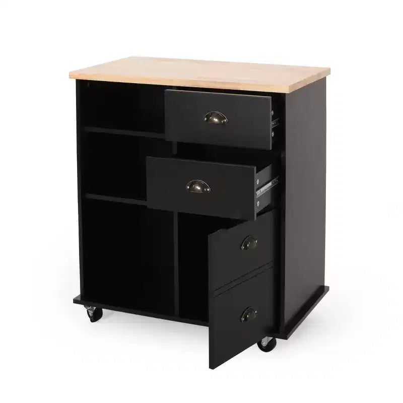 Provence Contemporary Kitchen Cart with Wheels - Christopher Knight Home