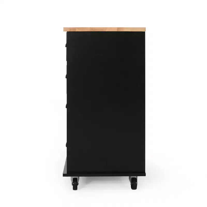 Provence Contemporary Kitchen Cart with Wheels - Christopher Knight Home