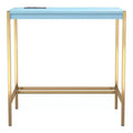 24/7 Shop At Home Everbay Writing Desk with Power and USB Plug