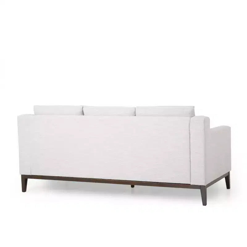 Elliston Contemporary Fabric 3 Seater Sofa with Accent Pillows - Christopher Knight Home
