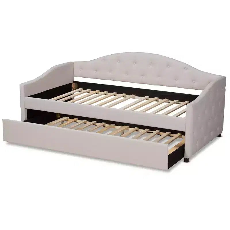 Becker Transitional Daybed with Trundle - Baxton Studio