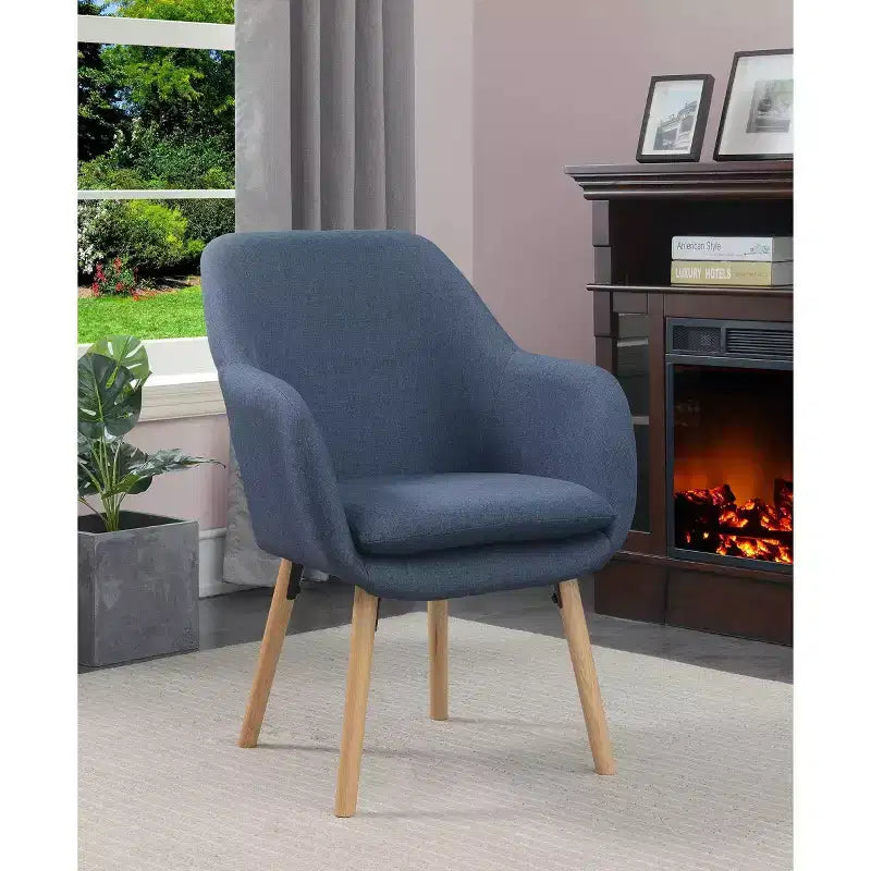 Fauteuil d'appoint Charlotte en lin - Breighton Home