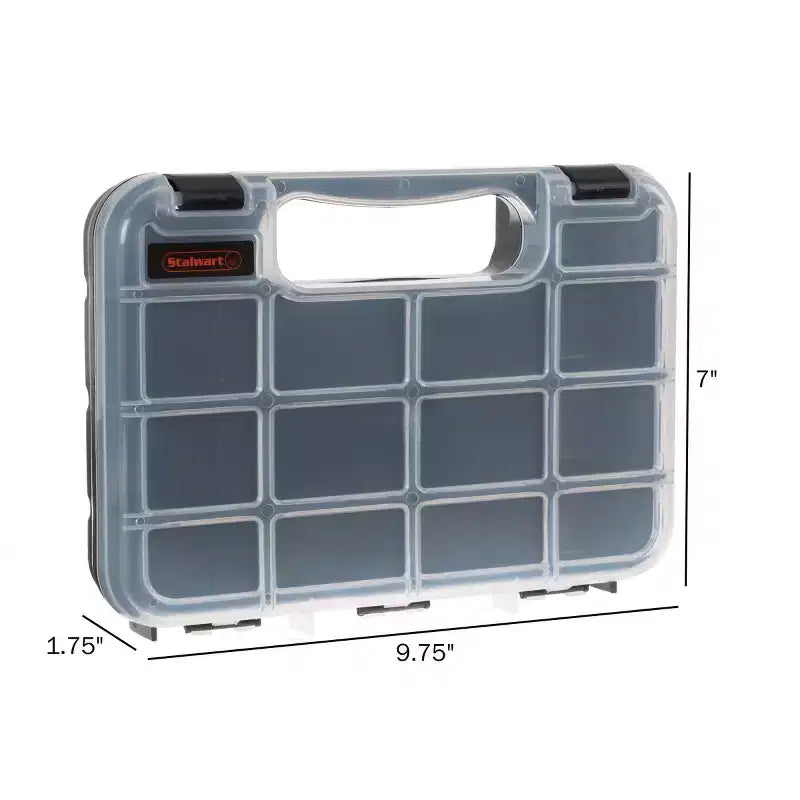 Fleming Supply Portable Storage Case With Locks and 14 Compartments