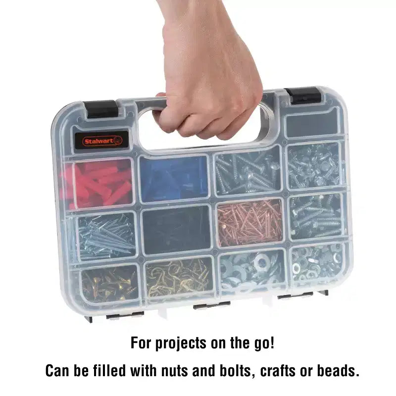 Fleming Supply Portable Storage Case With Locks and 14 Compartments
