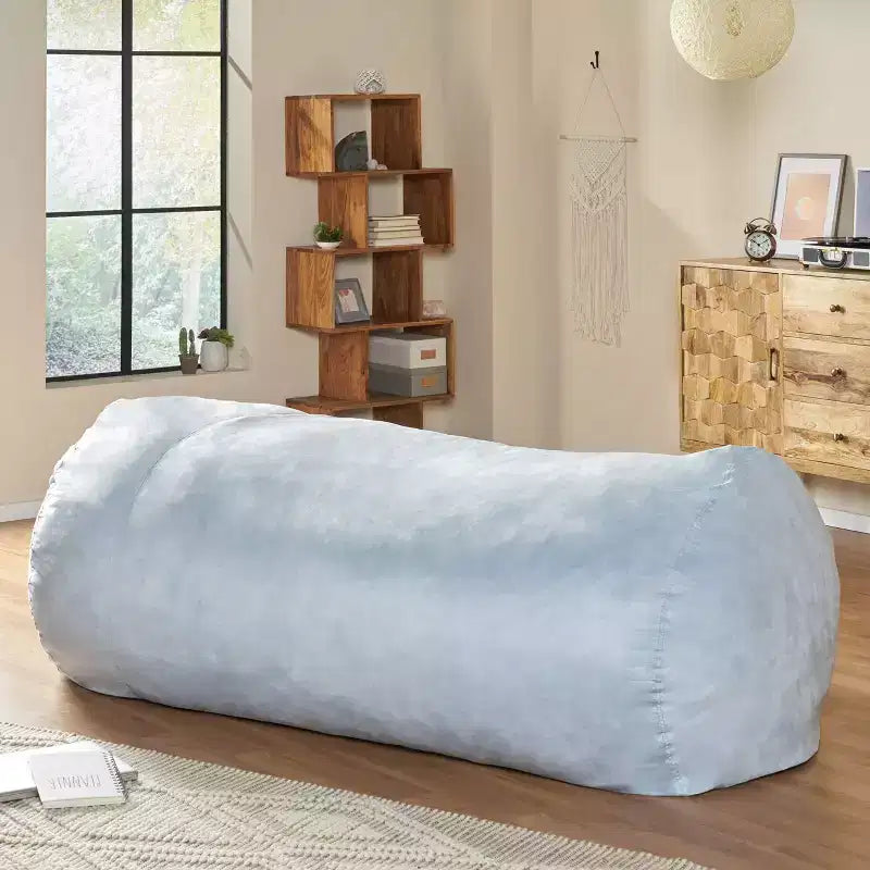 8' Liberty Modern Microfiber Pastel Bean Bag - Christopher Knight Home