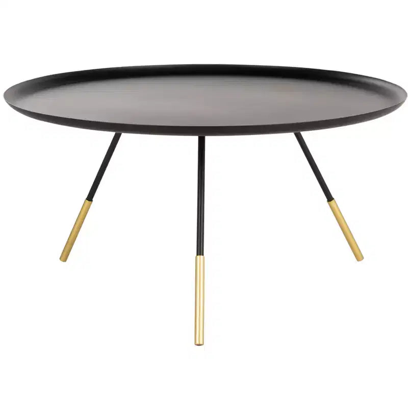 Orson Coffee Table with Metal Gold Cap - Safavieh