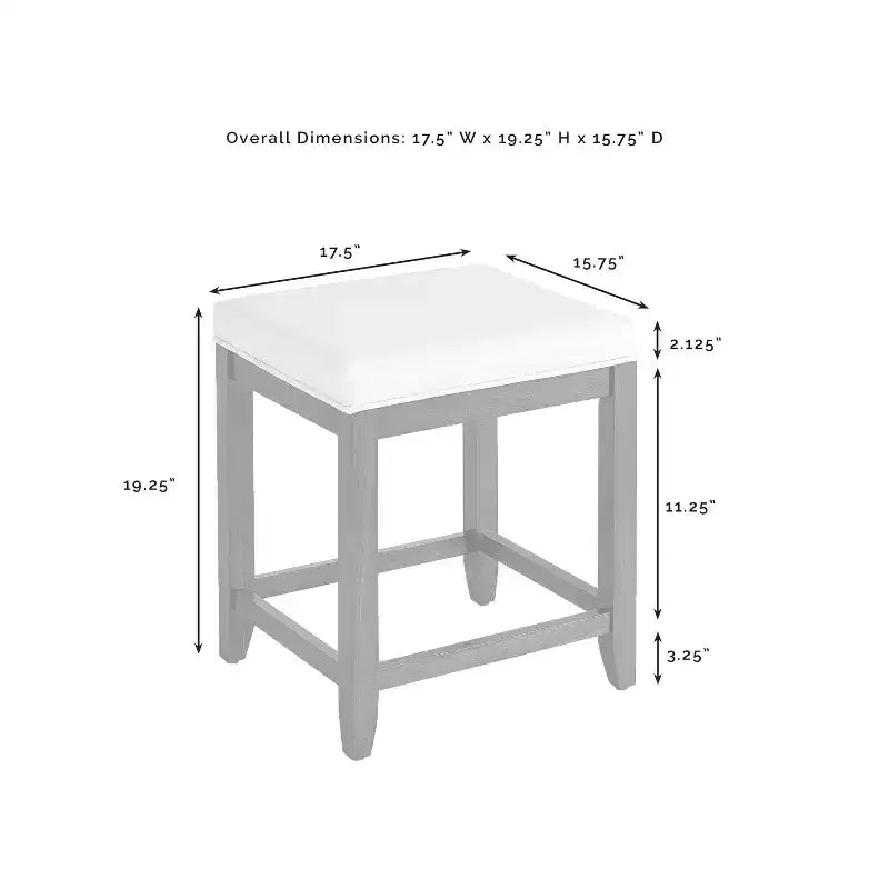 Vista Vanity Stool - Crosley