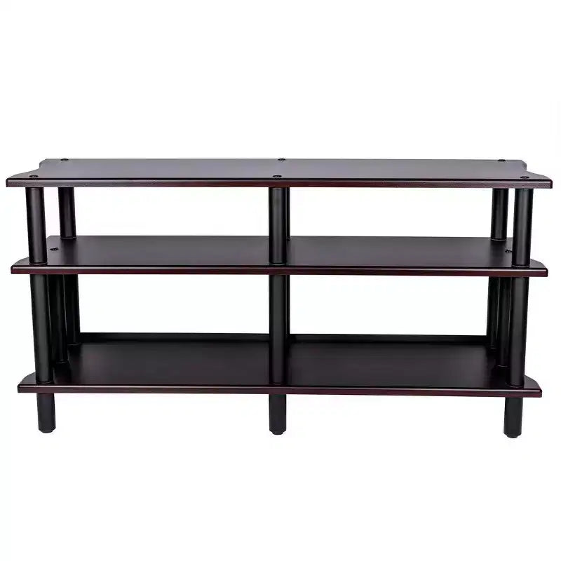 Monolith Double-Wide XL 3-Tier AV Stand 300 lbs Weight Capacity Per Shelf Organize Display AV Components Home Theater or Entertainment System,